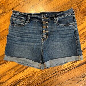 Womens Ana High Rise Jean Shorts Size 4